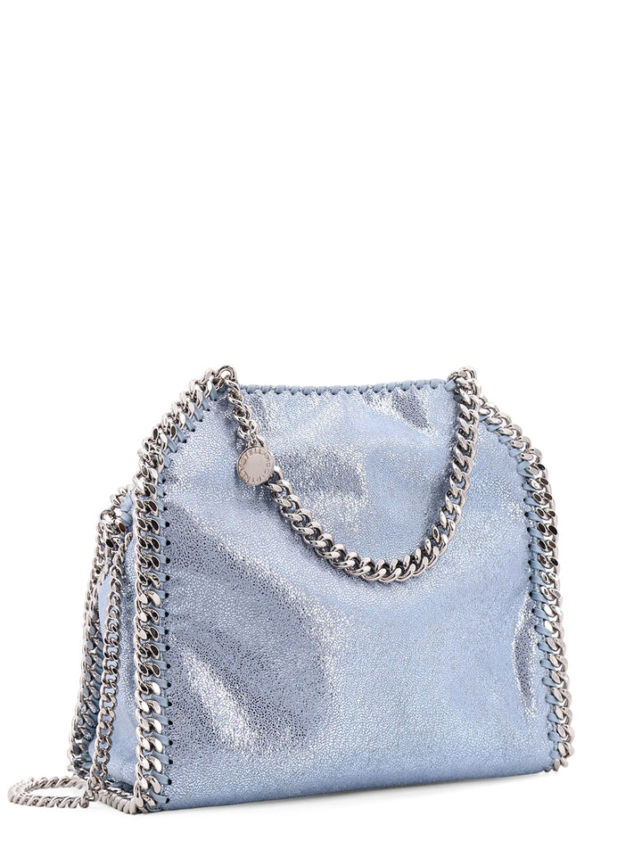 Falabella Mini Tote Shoulder Bag in Shaggy Deer Eco Shiny Fabric