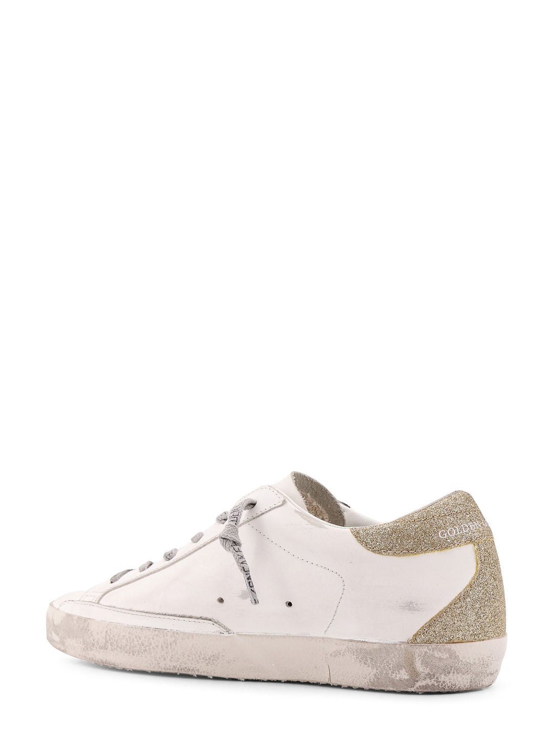 Super-Star leather sneakers with glittered detail