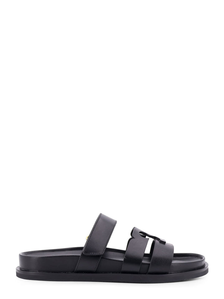 Ines leather sandals with Monogram detail