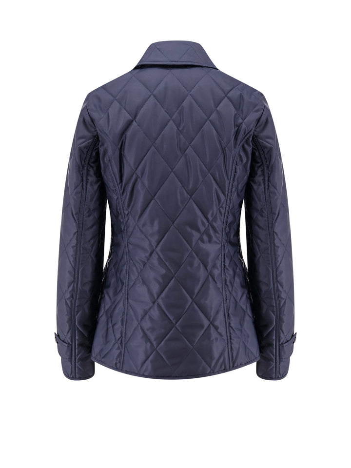 Quilted nylon jacket with Check lining