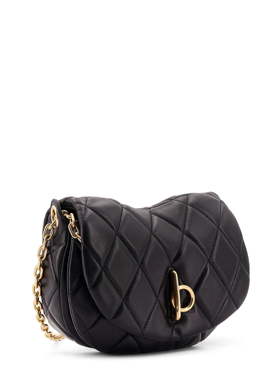 Rocking quilted leather shoulder bag