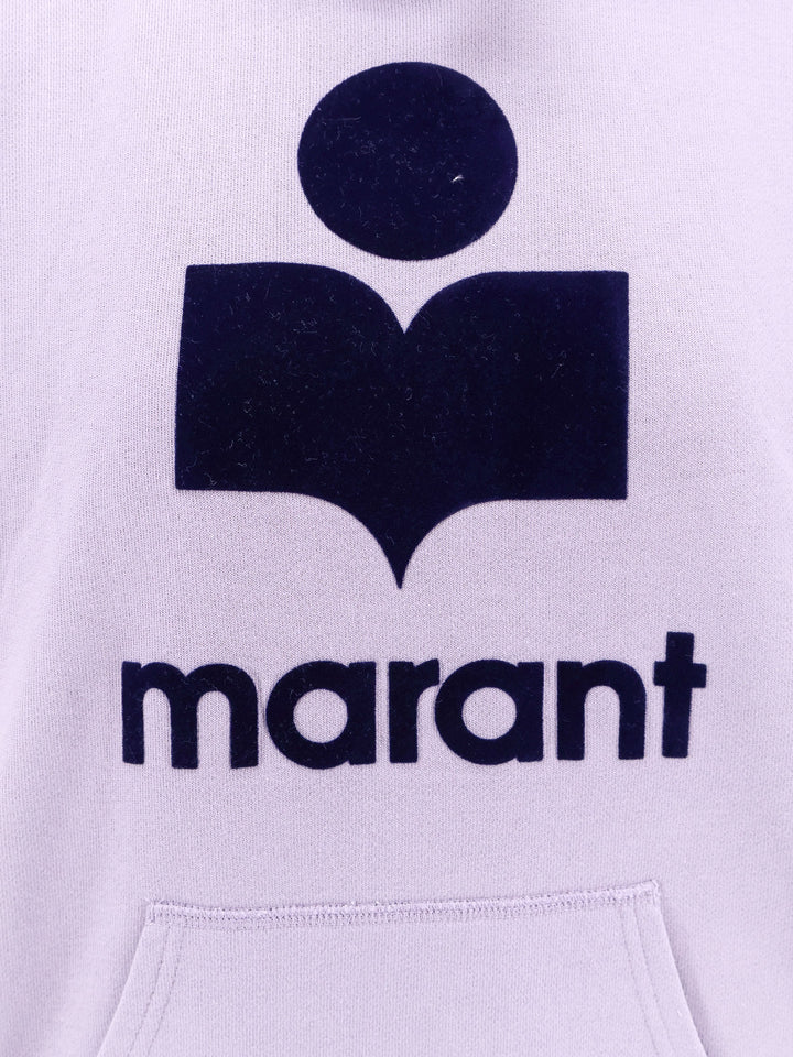 Mansel cotton sweatshirrt with flocked logo