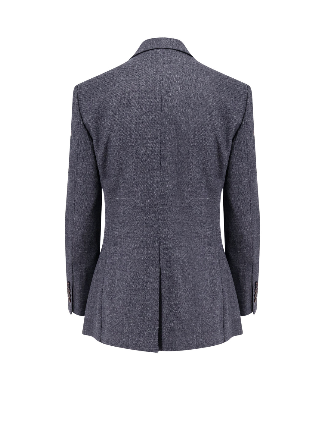 Virigin wool blazer with floreal application and jewel detail