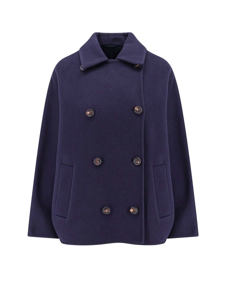 Virgin wool and cashmere coat