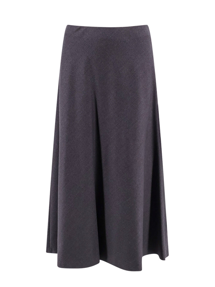 Stretch virgin wool skirt