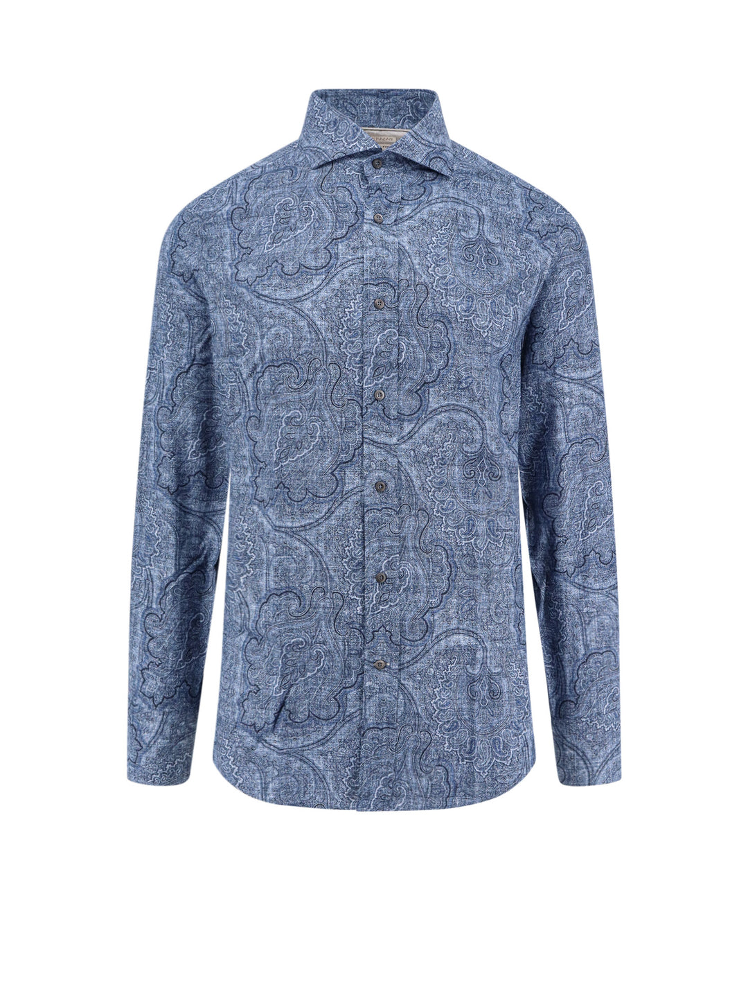 Cotton shirt with Paisley motif