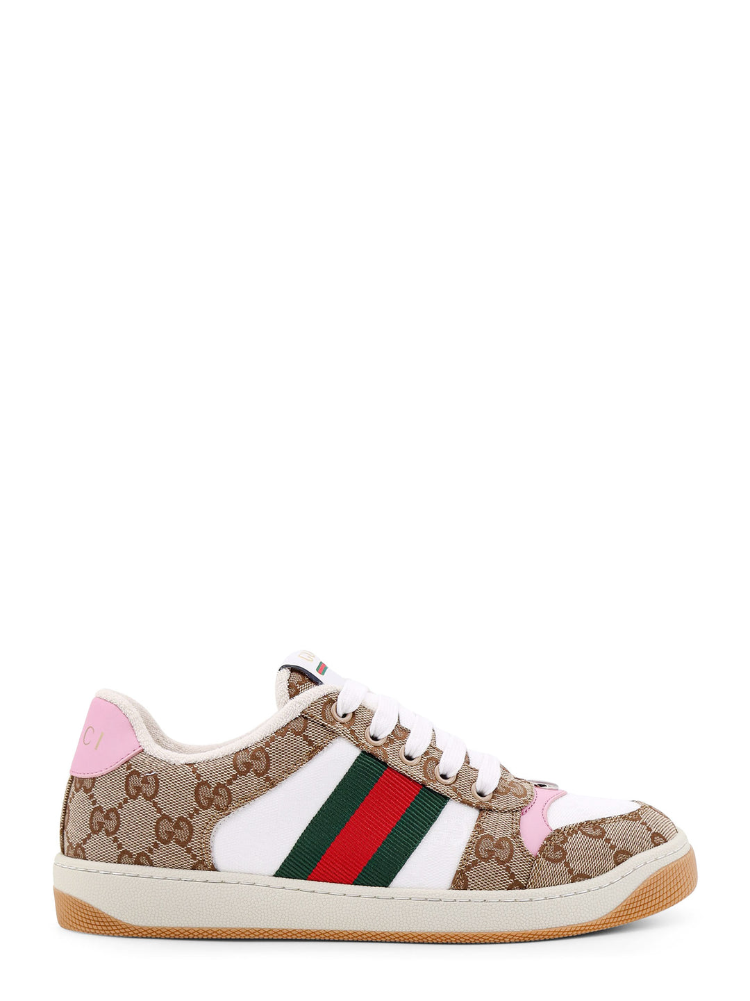 GG fabric sneakers with iconic Web stripe on the side