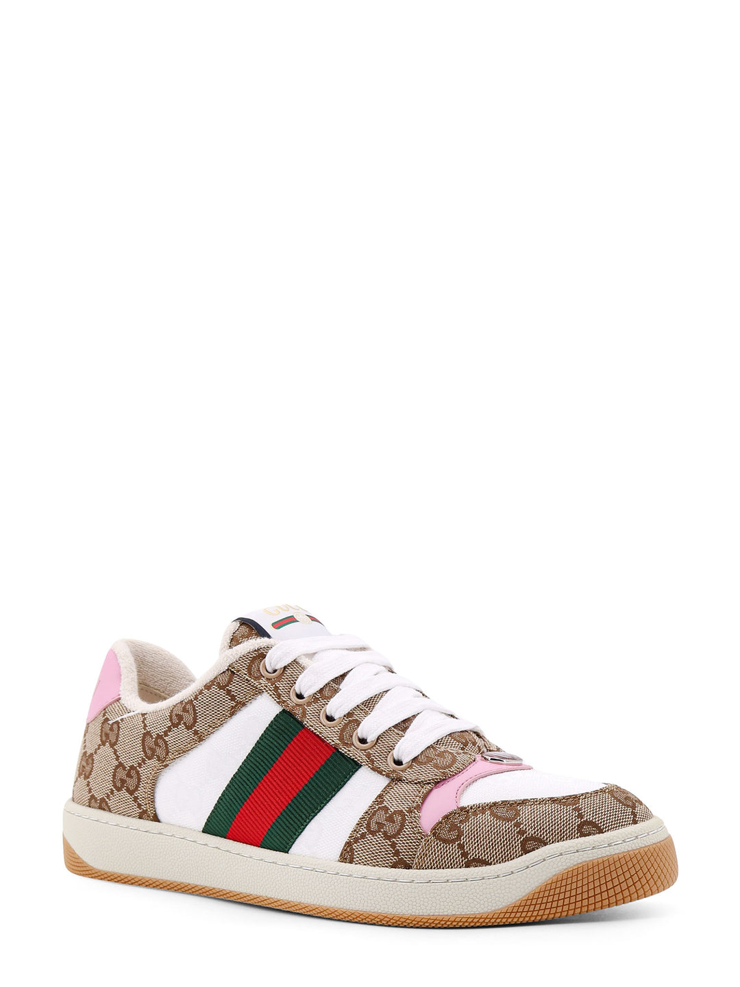 GG fabric sneakers with iconic Web stripe on the side