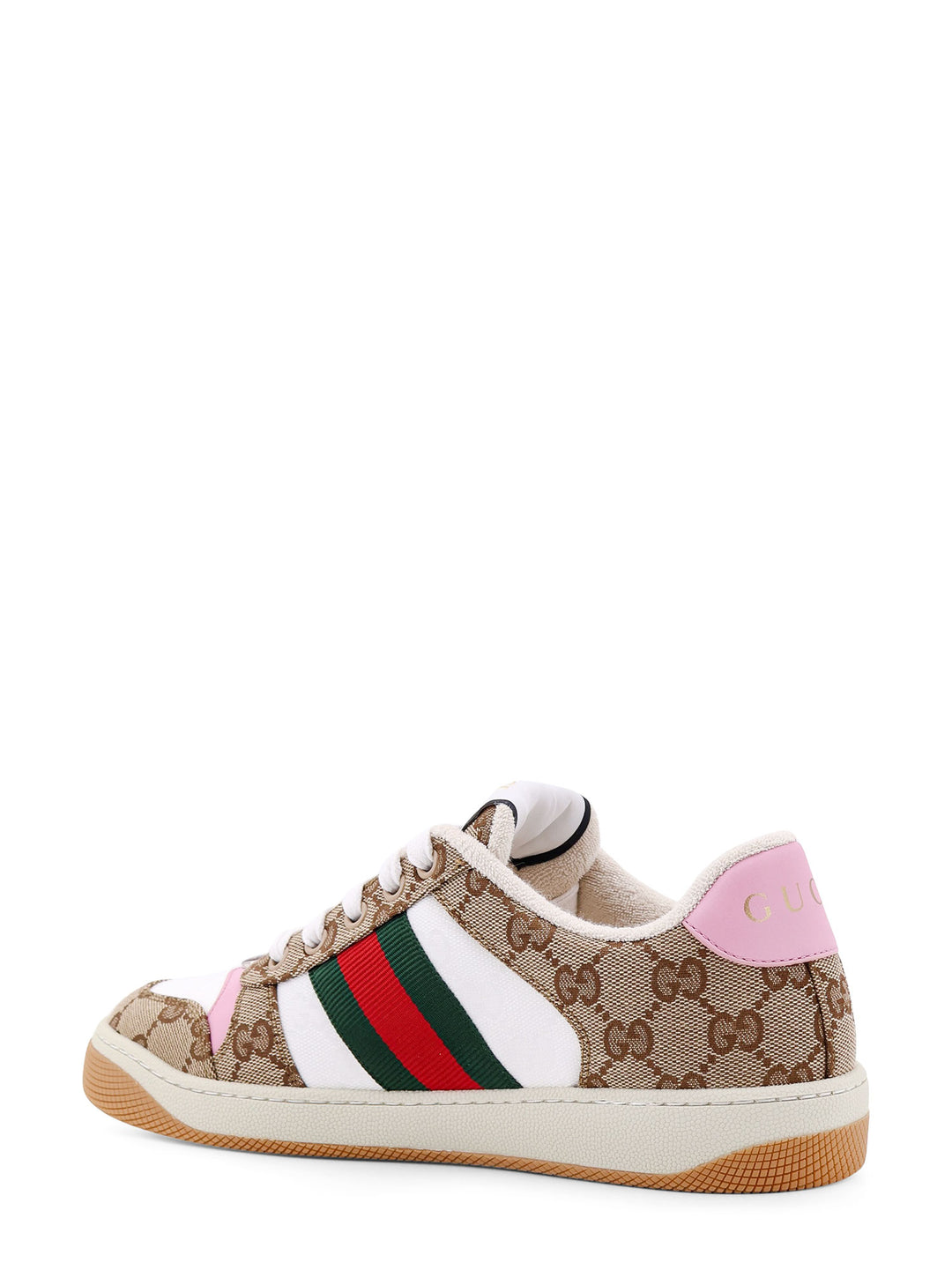 GG fabric sneakers with iconic Web stripe on the side