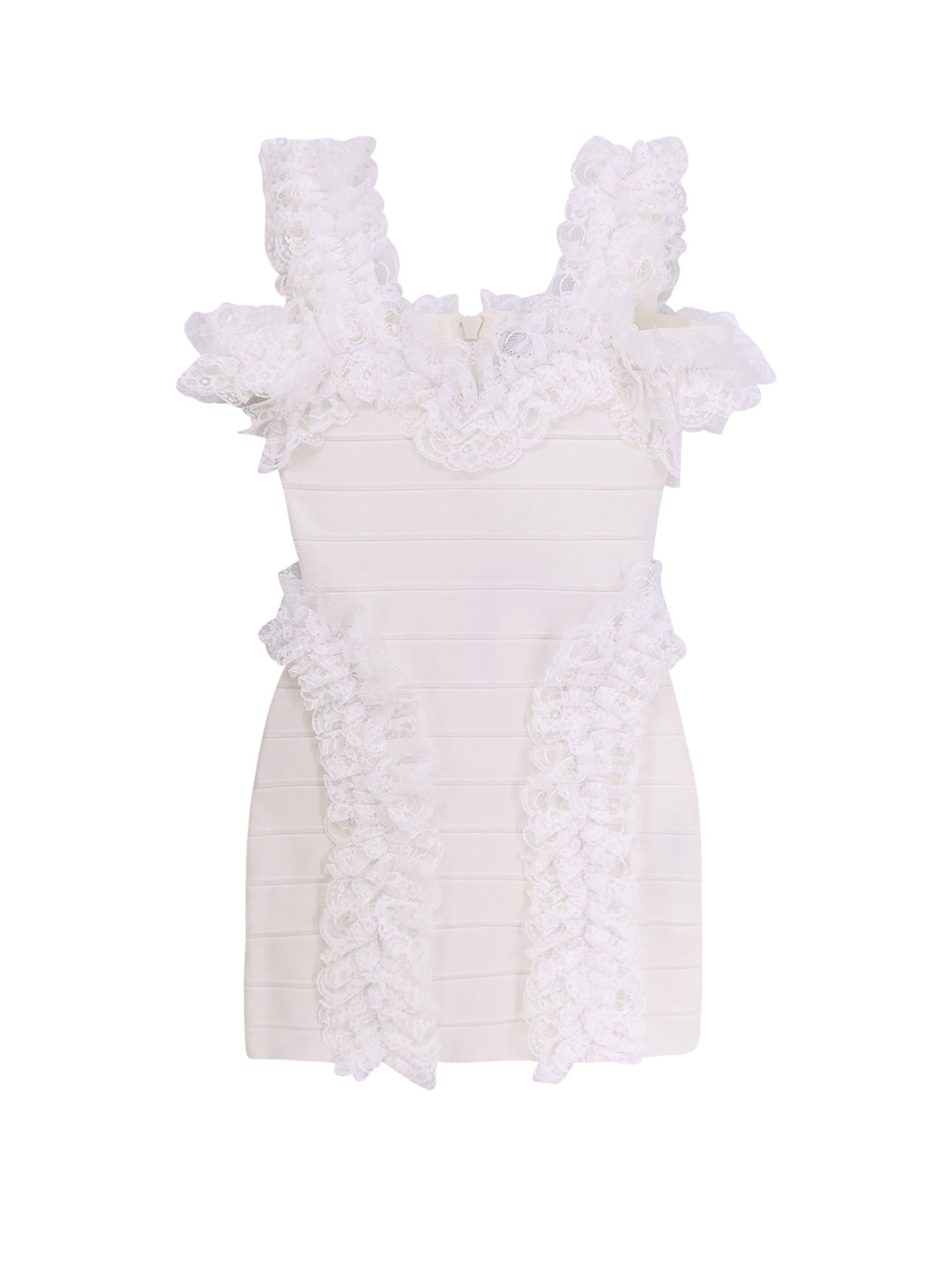 Christopher Kane Residency knitted dress with ruffles