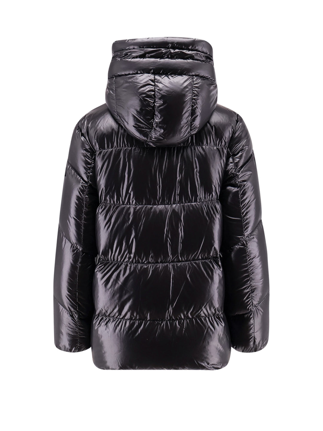 Padded and quilted nylon jacket