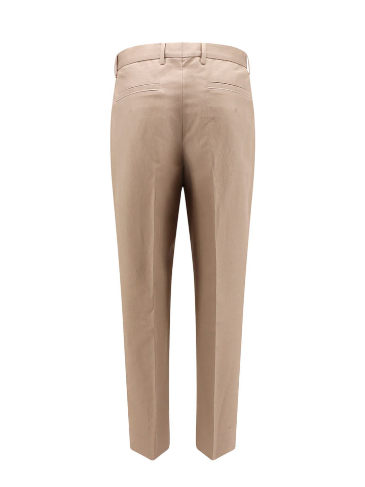 Cotton and linen trouser with frontal pinces