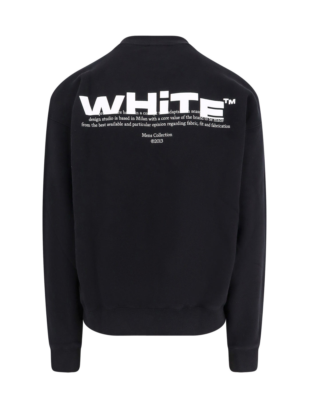 Cotton sweatshirt with printed logo on the front