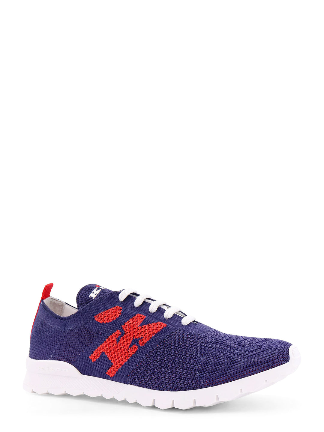 Knit sneakers with lateral monogram