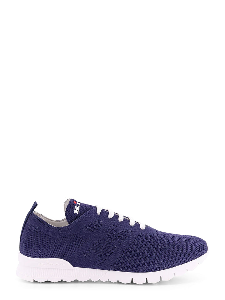 Knit sneakers with lateral monogram