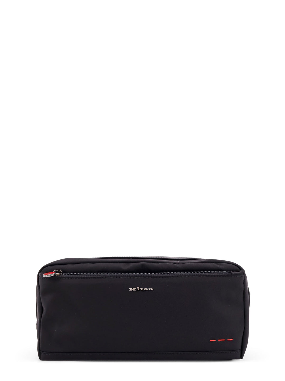 Nylon beauty case with frontal logo