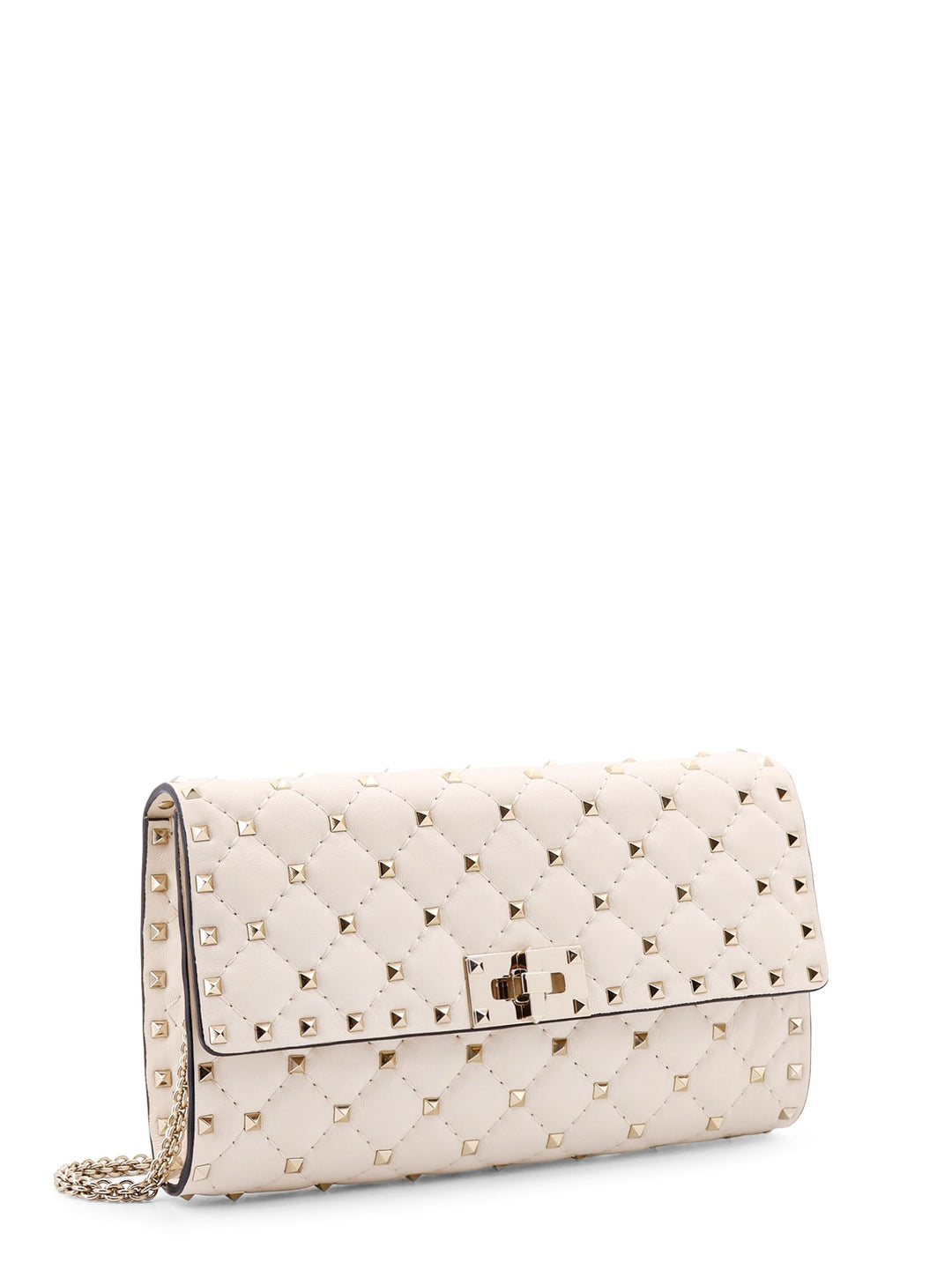 Valentino Garavani Rockstud Spike leather chain shoulder bag with iconic all-over studs