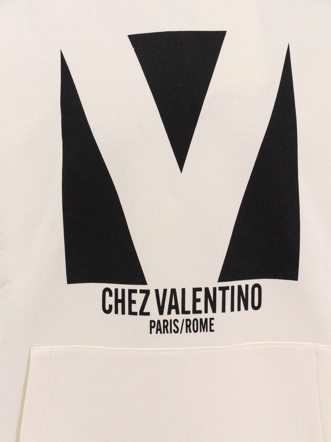 Cotton sweatshirt with Chez Valentino print