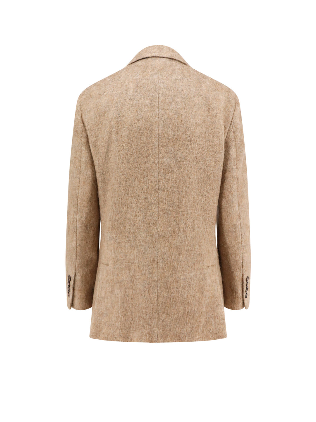 Mélange wool and mohair blend blazer