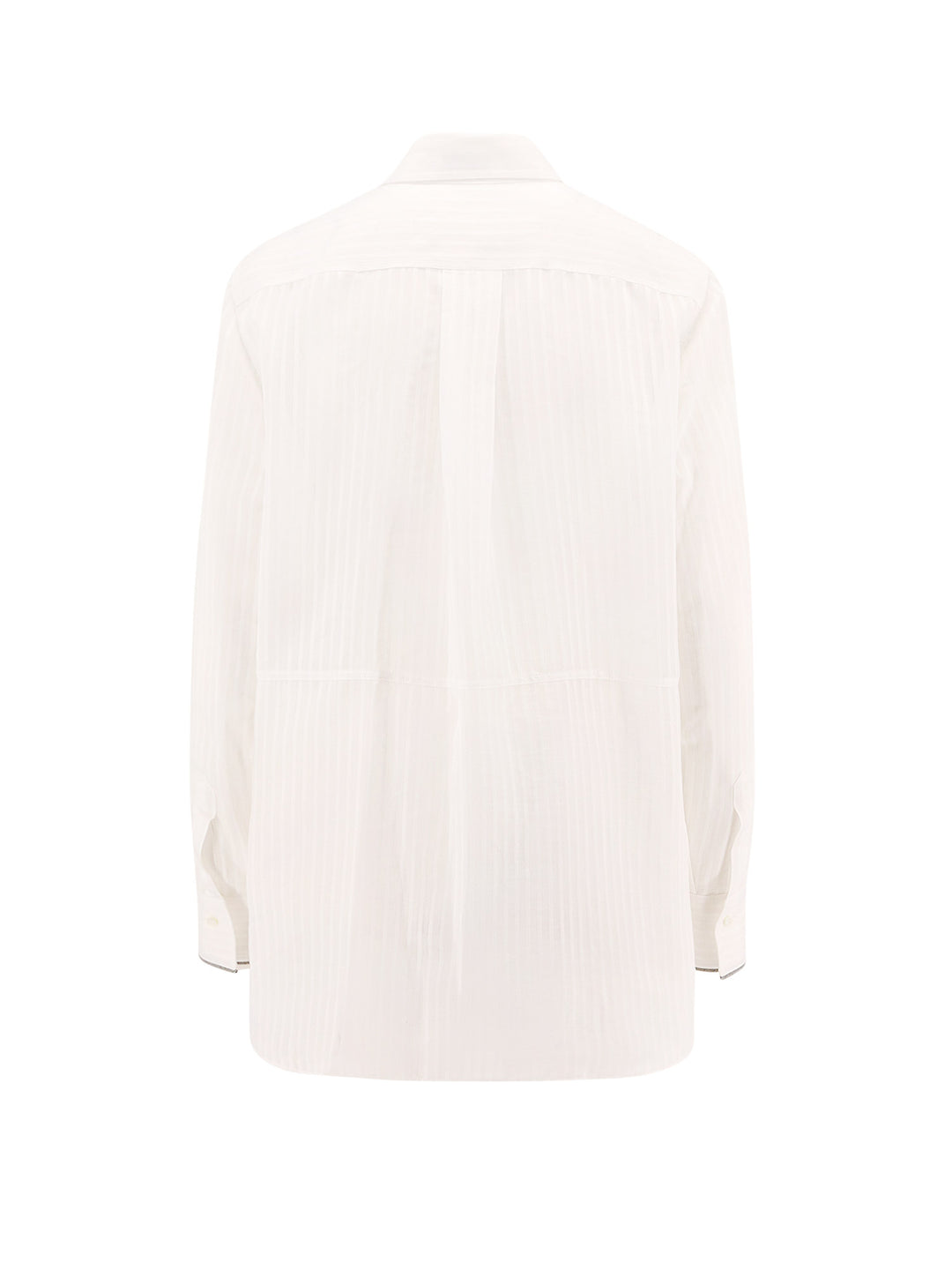 Cotton and silk shirt with Monili detail