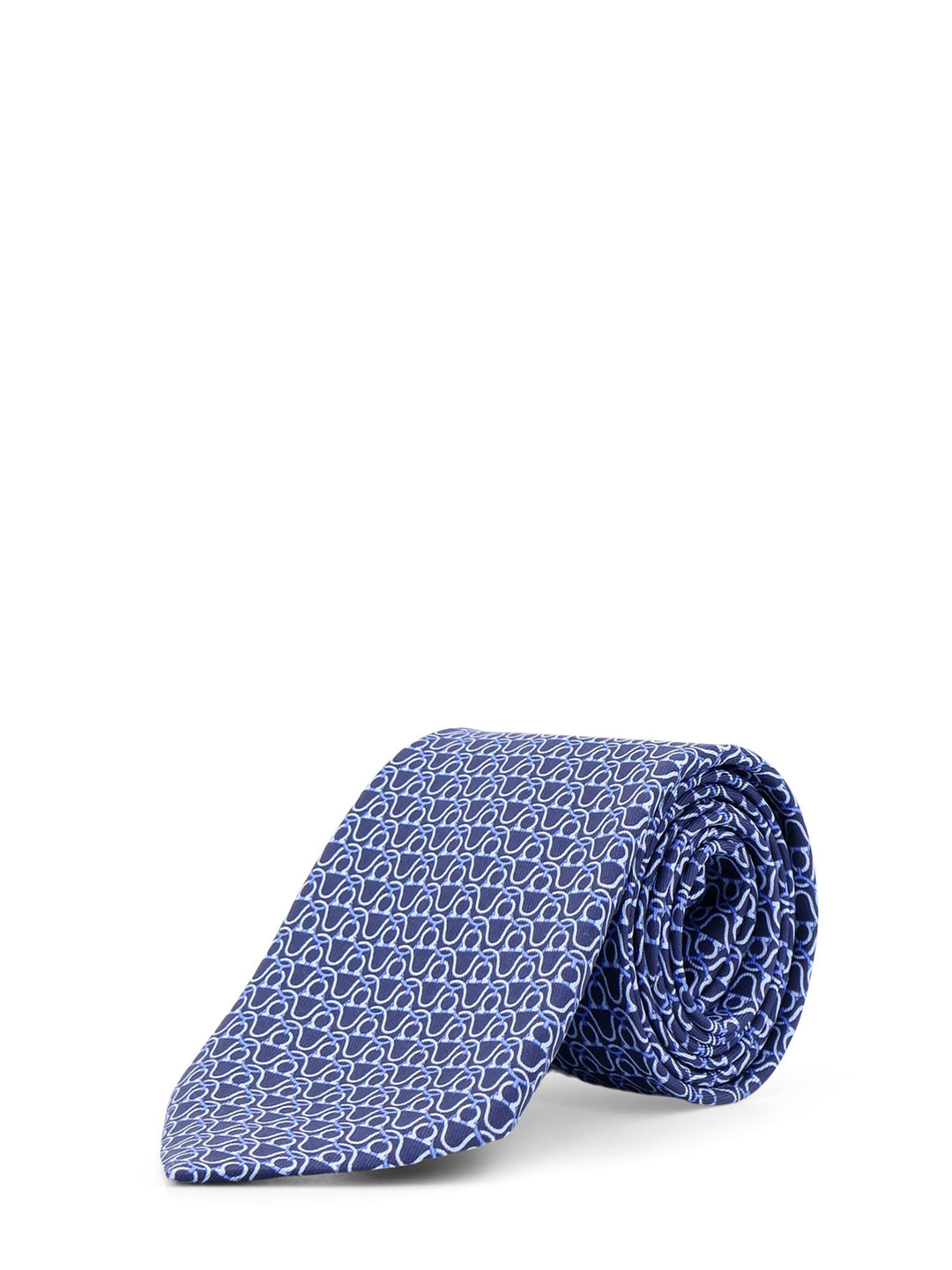 Silk tie with Rayon motif