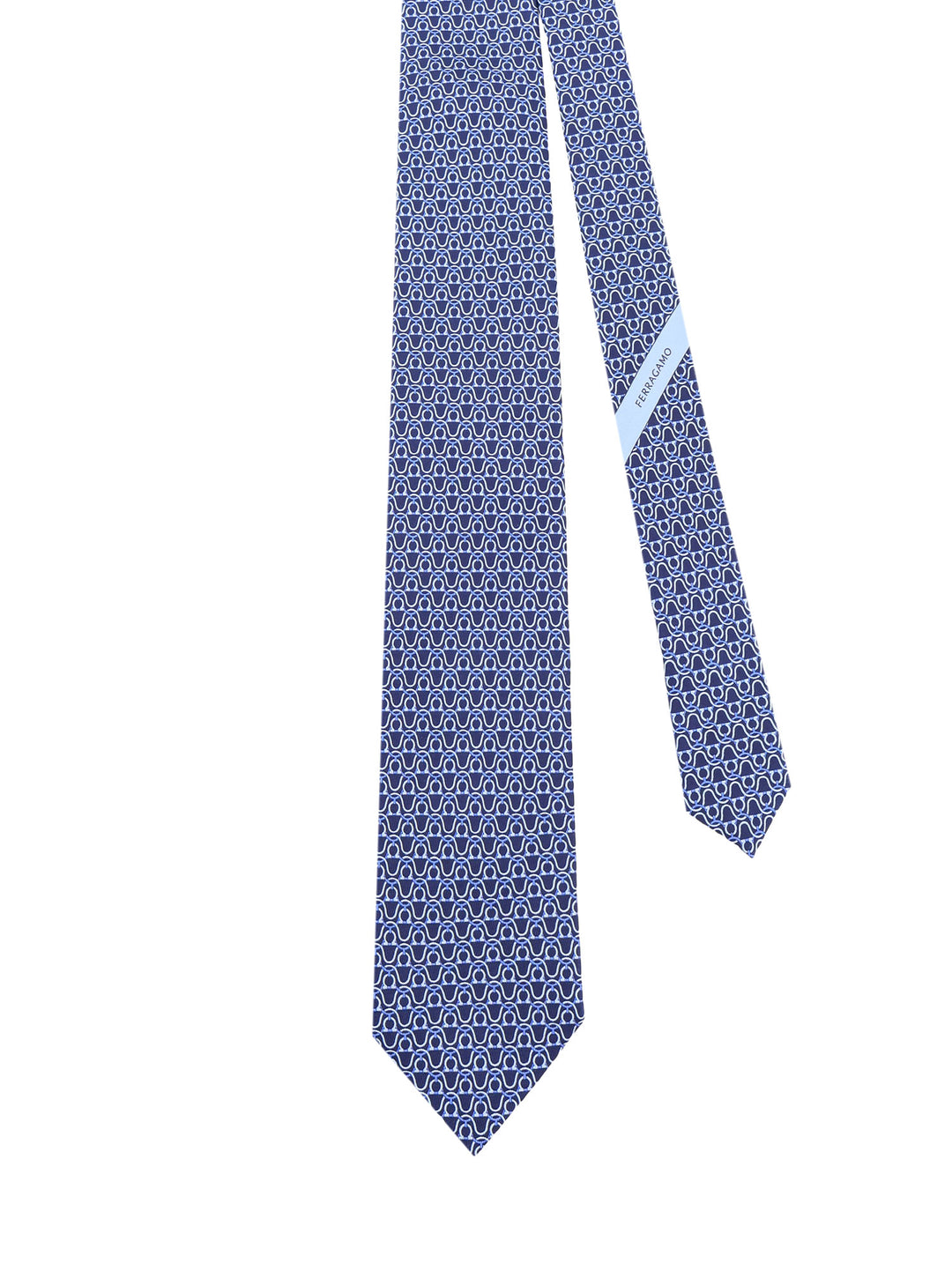 Silk tie with Rayon motif