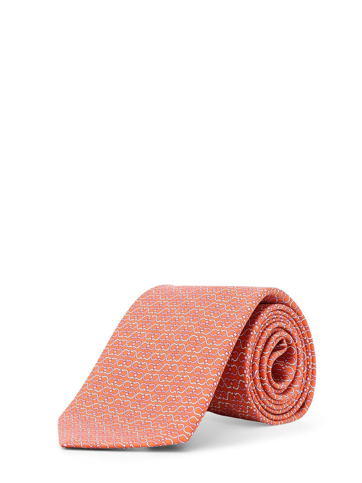 Silk tie with Zelig motif