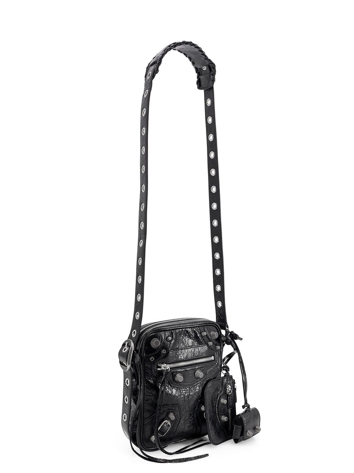 Le Cagole leather shoulder bag with metal details