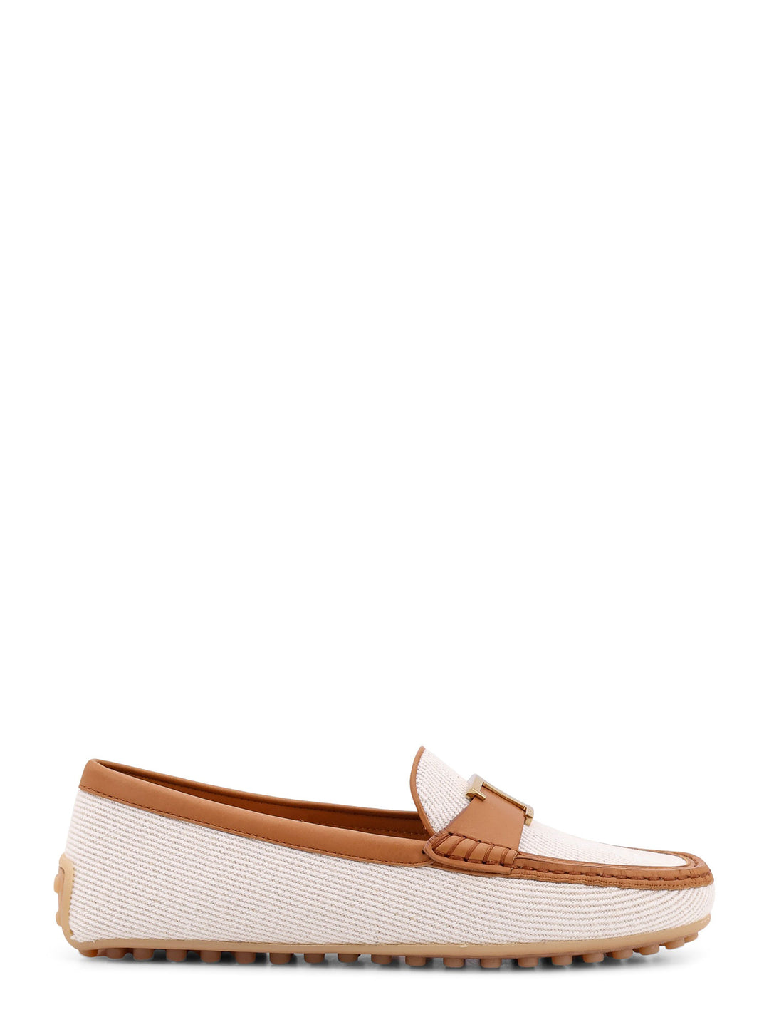 Canvas loafer with T Timeless detail