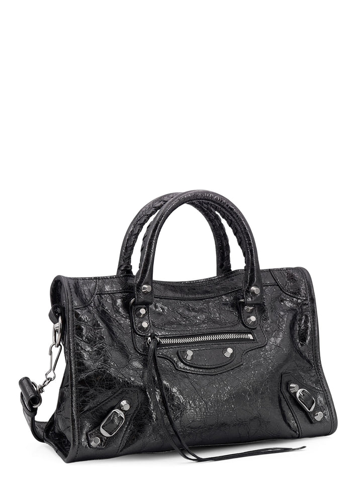 Le City Small leather handbag with metal details