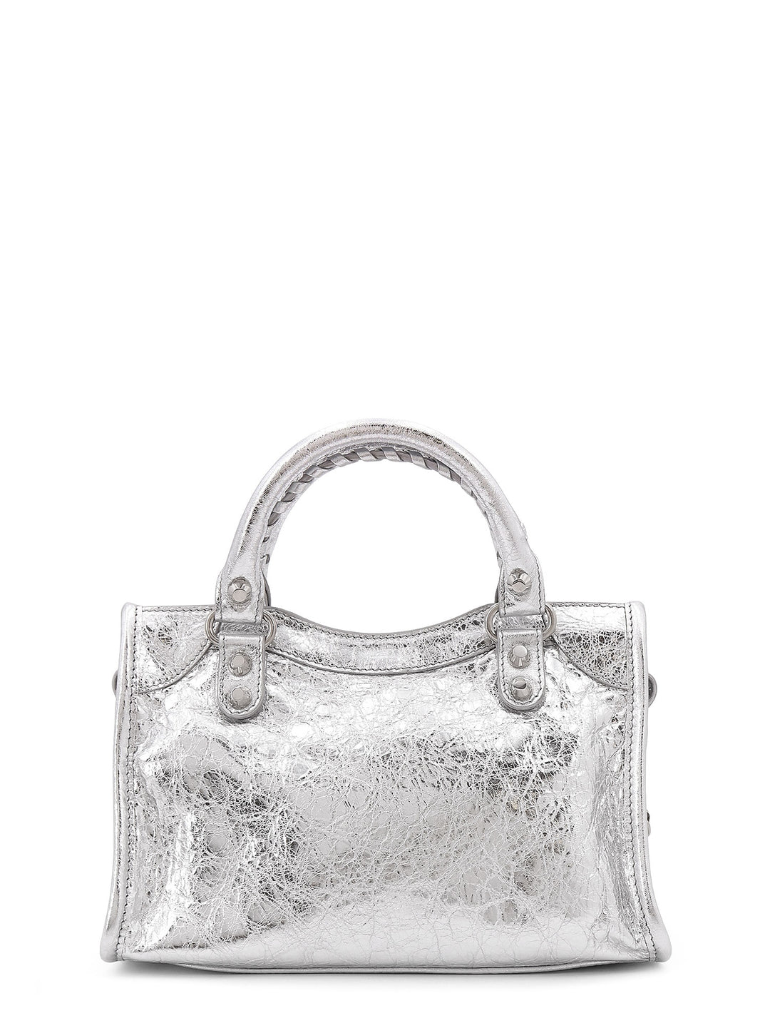 Le City Mini laminated leather handbag with metal details