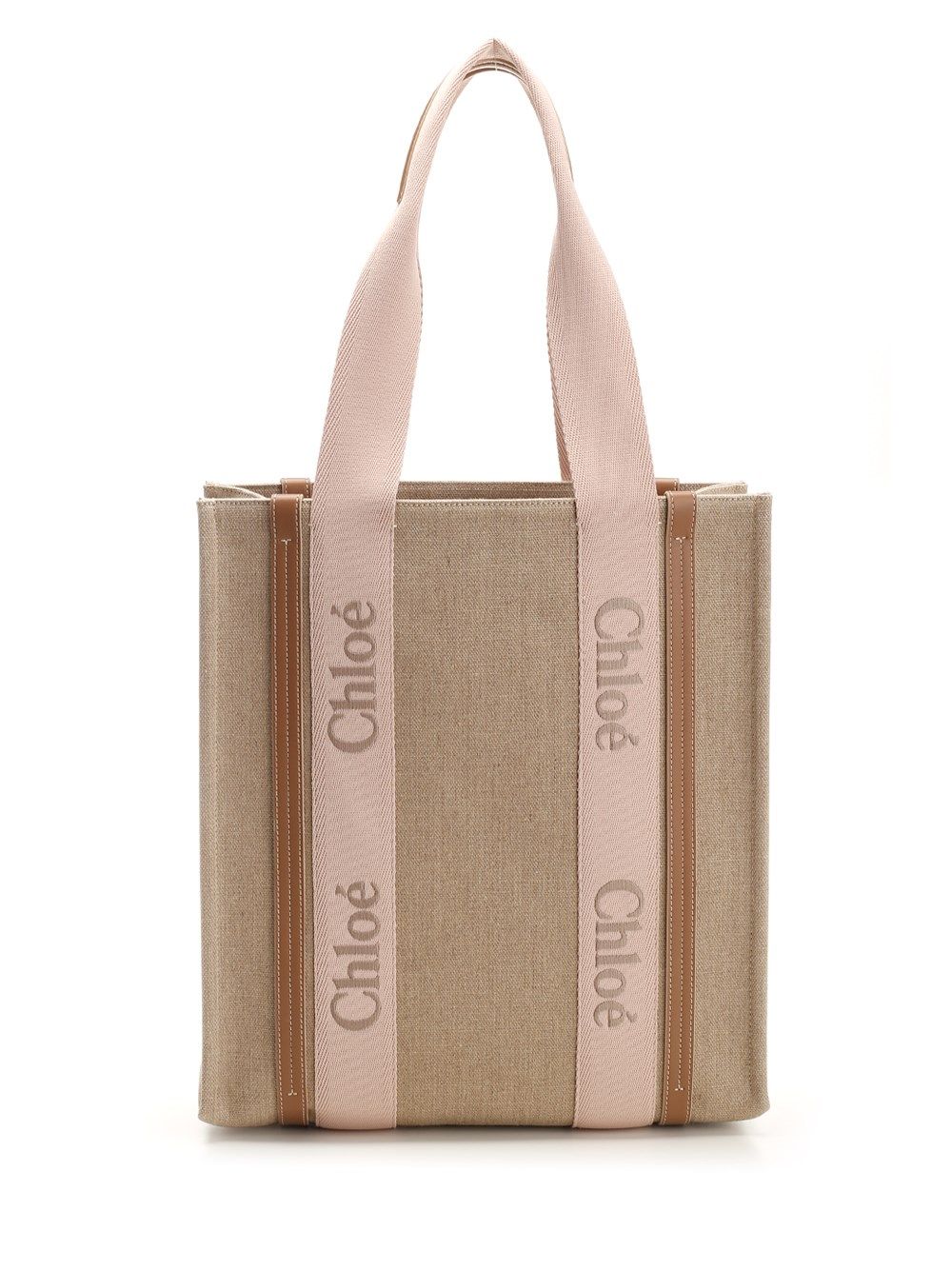 Chloe' Woody Handbags - Beige | 017299ca6a79b079908706de2d797bb4298e52b2