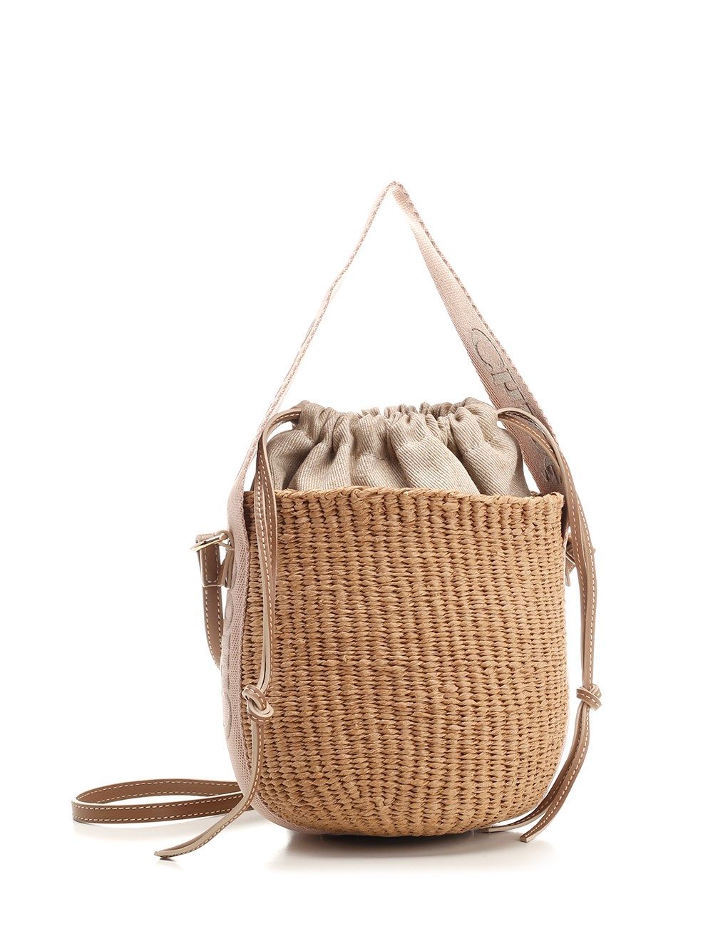 Chloe' Woody Handbags - Beige | 06333836f9f7a9de14e030b1c5d7a47b9868465a