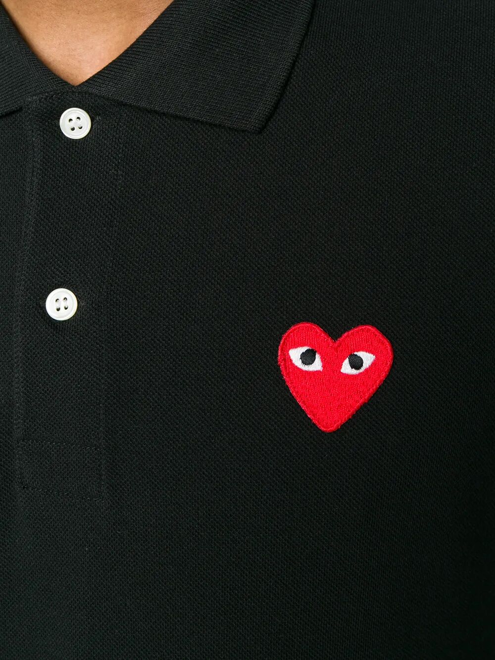 Comme Des GarÇOns Play Polo - Black | 720b06e7de206e2f2403ee63c7e802101379a59d