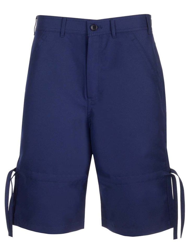 Comme Des GarçOns Shirt Twill Bermuda Shorts Trousers - Blue | cce9bc24280d7465d2a93e8bb81e99e54a8d4f47