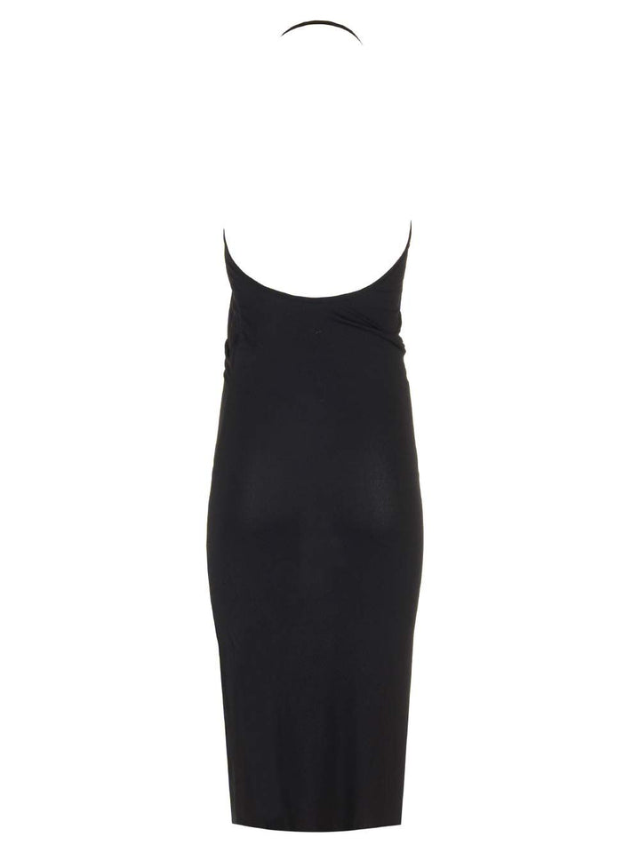Rick Owens Lilies Stretch Jersey Midi Dress Dresses - Black | 3039d18a3f7956e57ccf655e5233e13790c390ea