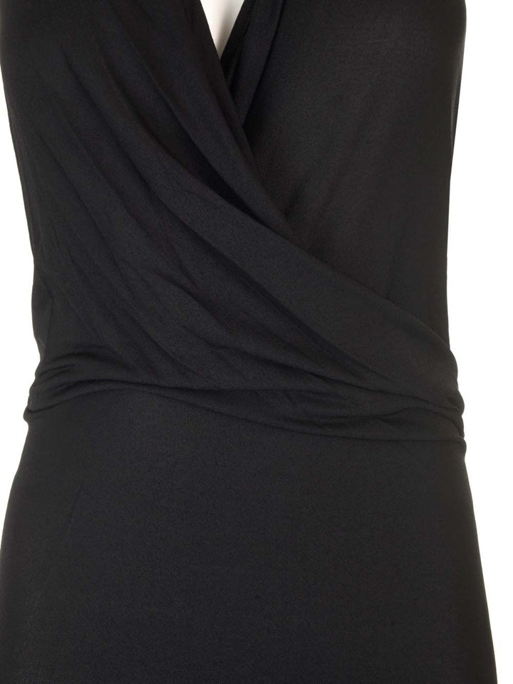 Rick Owens Lilies Stretch Jersey Midi Dress Dresses - Black | 0356e75d0d03acb8bb40abd7093f924af3d7bc56