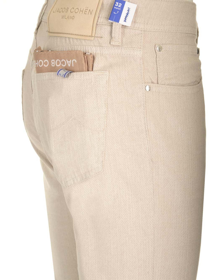 Jacob Cohen Barb Trousers - Beige | 93049de8d081154fcf192ffa91482244e2425ecf