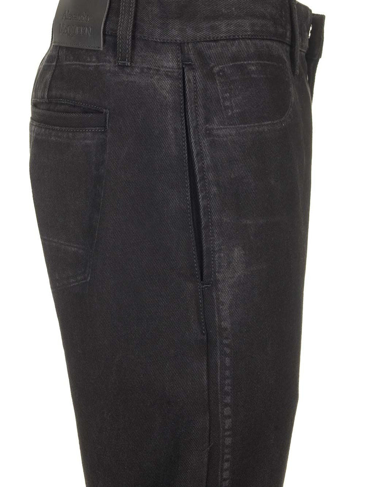 Mcqueen Black Jeans Trousers - Black | 6e5cd150d17b997fb9dc4e3935df2cf14d6611c5
