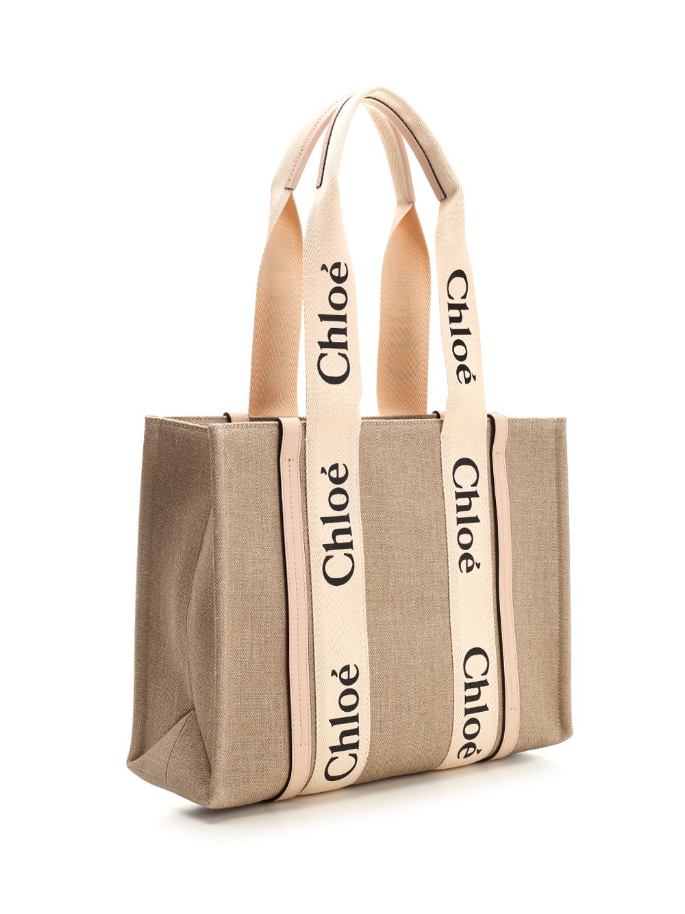 Chloe' Woody Handbags - Beige | 498de1979576a51896ac928d8ce753ba0a6299cb