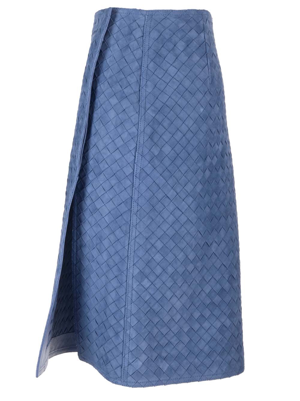 Bottega Veneta Leather Pencil Skirt Shirts - Light blue | 4bdbda1152bdb102c1d96352dbe03511bddb9ee7