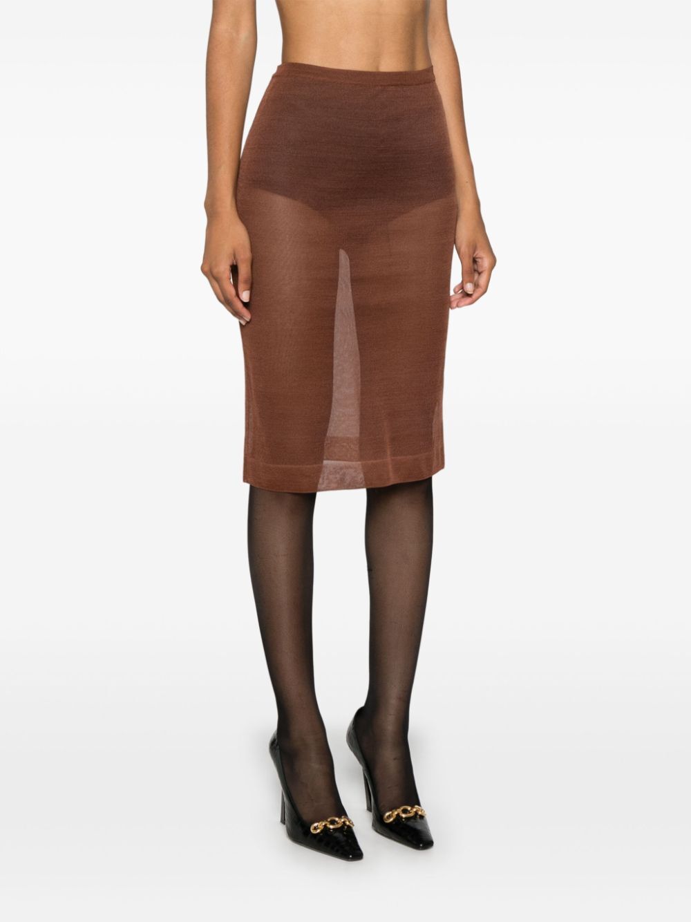 Saint Laurent Paris Midi skirts - Brown | 0c4a1dd3a2fde53d1696ba13175016b847cc3d89