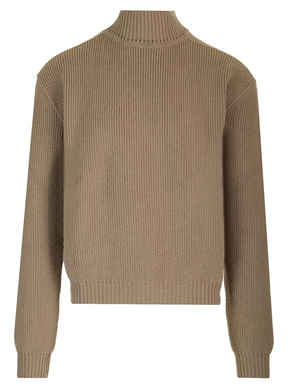 Rick Owens Turtleneck Sweater Knitwear - Beige | 61ef74ff55a291353a8150620dc0e3ffedbf9427