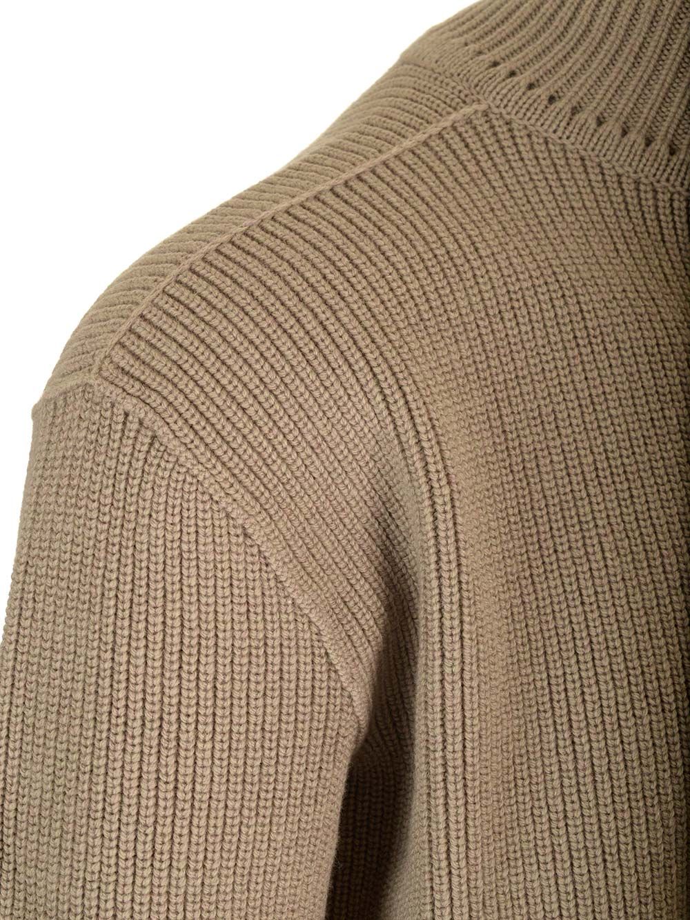 Rick Owens Turtleneck Sweater Knitwear - Beige | 86296c1676afeed913f529b4fe1e7e6aaa31fc77