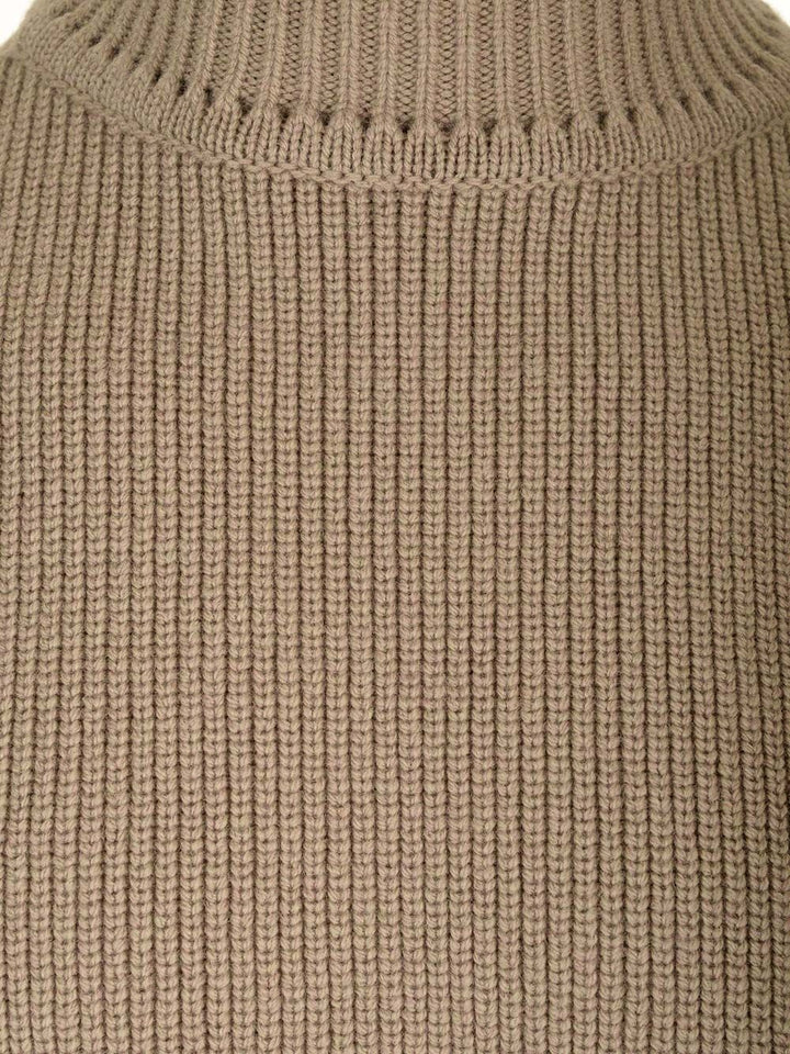 Rick Owens Turtleneck Sweater Knitwear - Beige | b0e47d0dddb63f654702b0bdab03a4d3949ef2ba