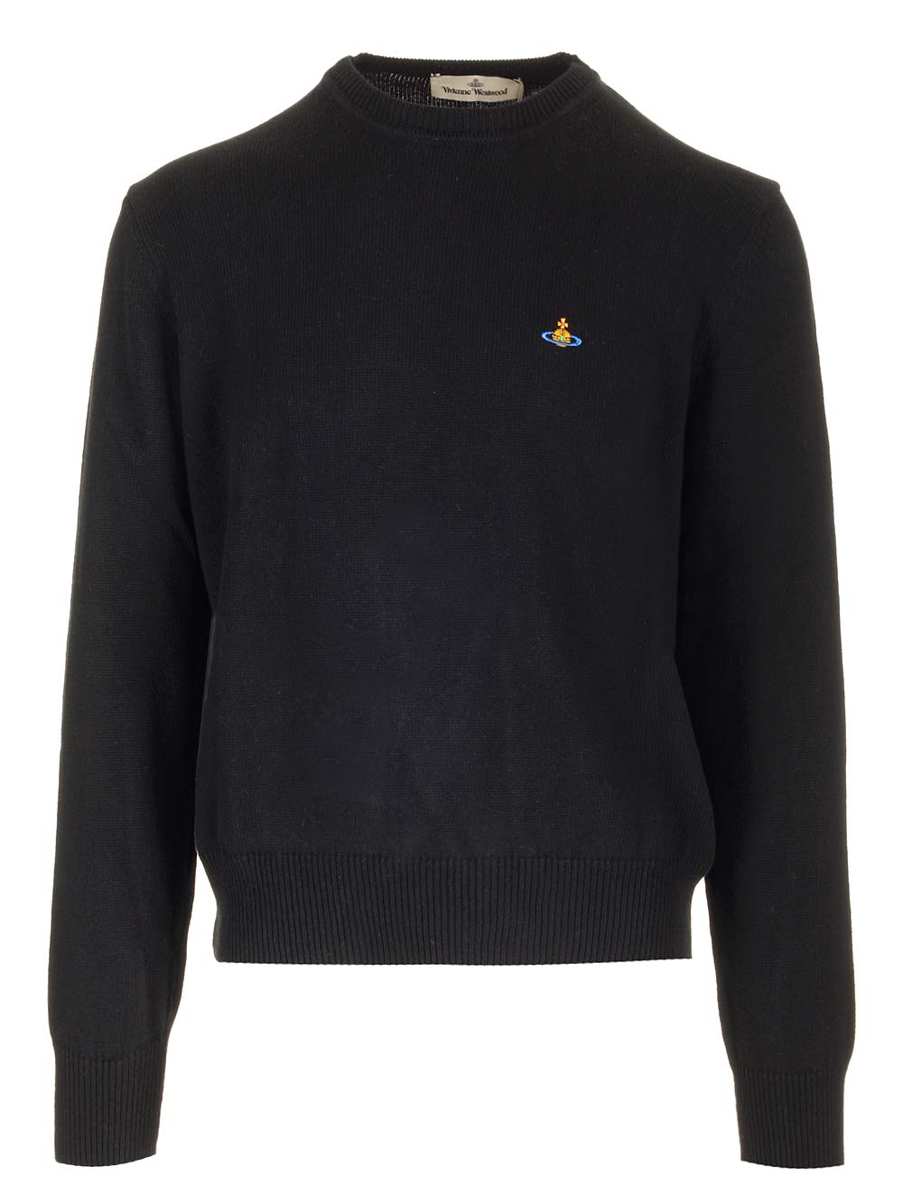 Vivienne Westwood Alex Round Neck Sweater Knitwear - Black | 85035ccc99b4ede287605c52b5d6fdc5524bc0e9