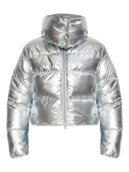 Giselle Short Down Jacket With High-Shine Finish