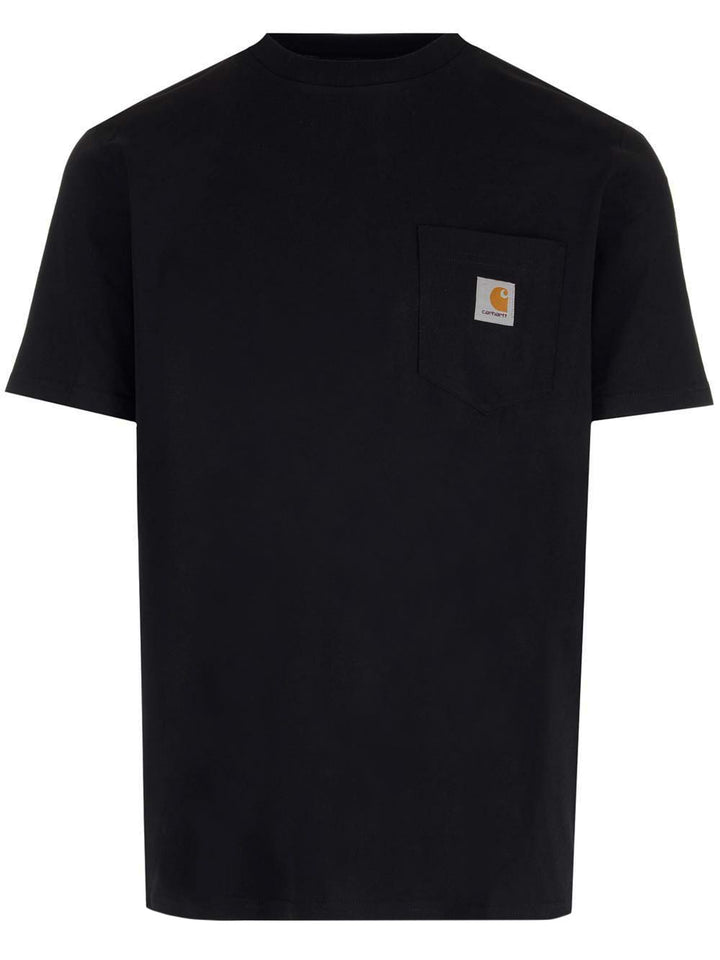 Carhartt Wip With Applied Pocket T-Shirt - Black | f733bf468a2f454ef16d656ae508c3f86fd55eba