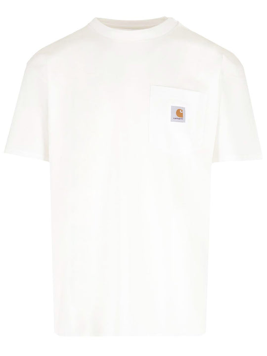 With Applied Pocket T-Shirt White