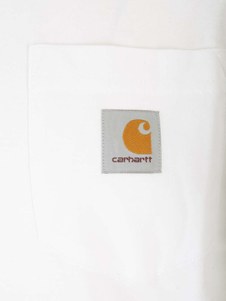 Carhartt Wip With Applied Pocket T-Shirt - White | 758b0742b97b83ab7ac29ad5fdb7af918da34ccf